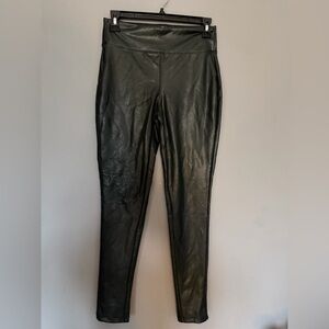 Black Faux Leather Leggings